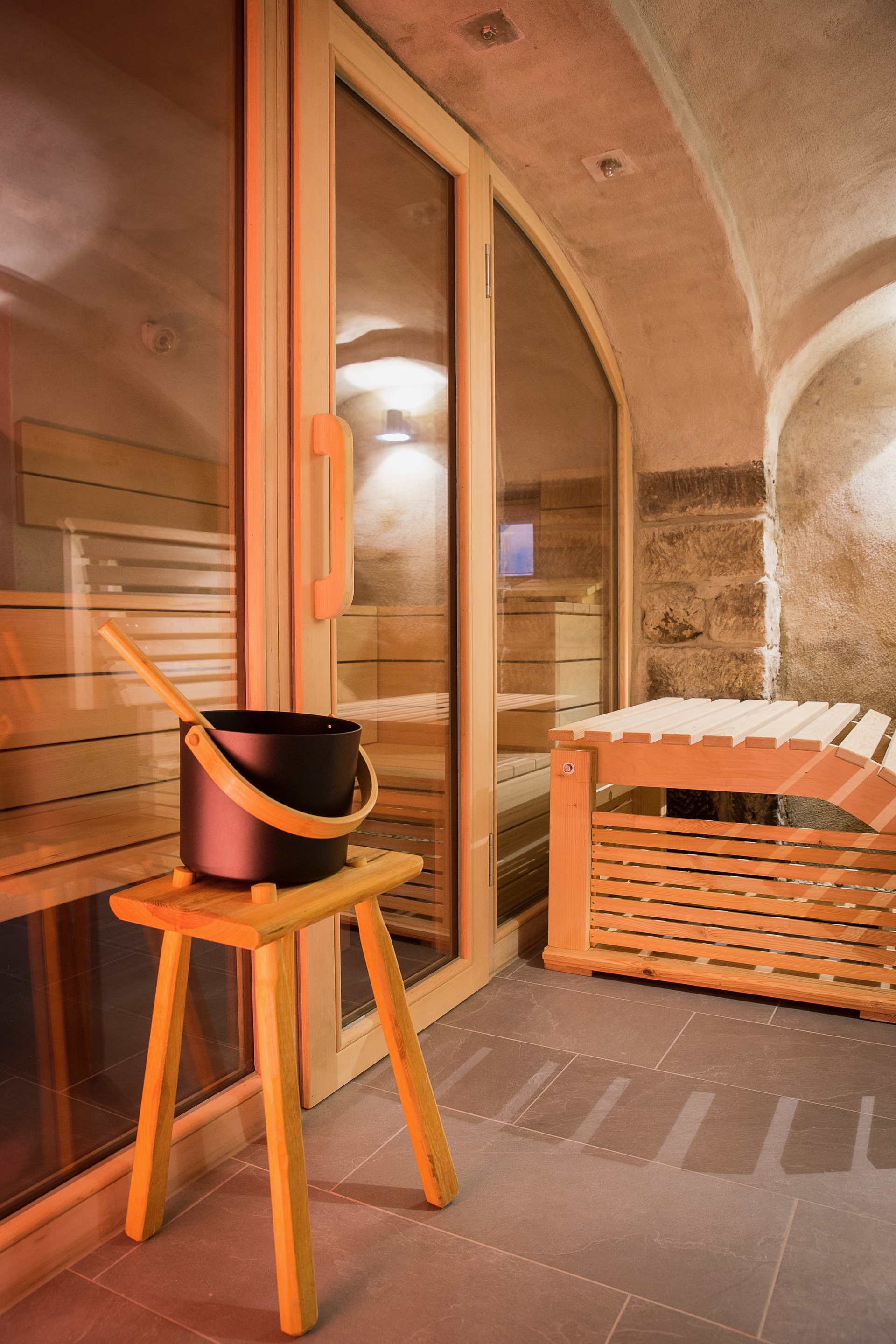 Sauna im alten Ziegenstall