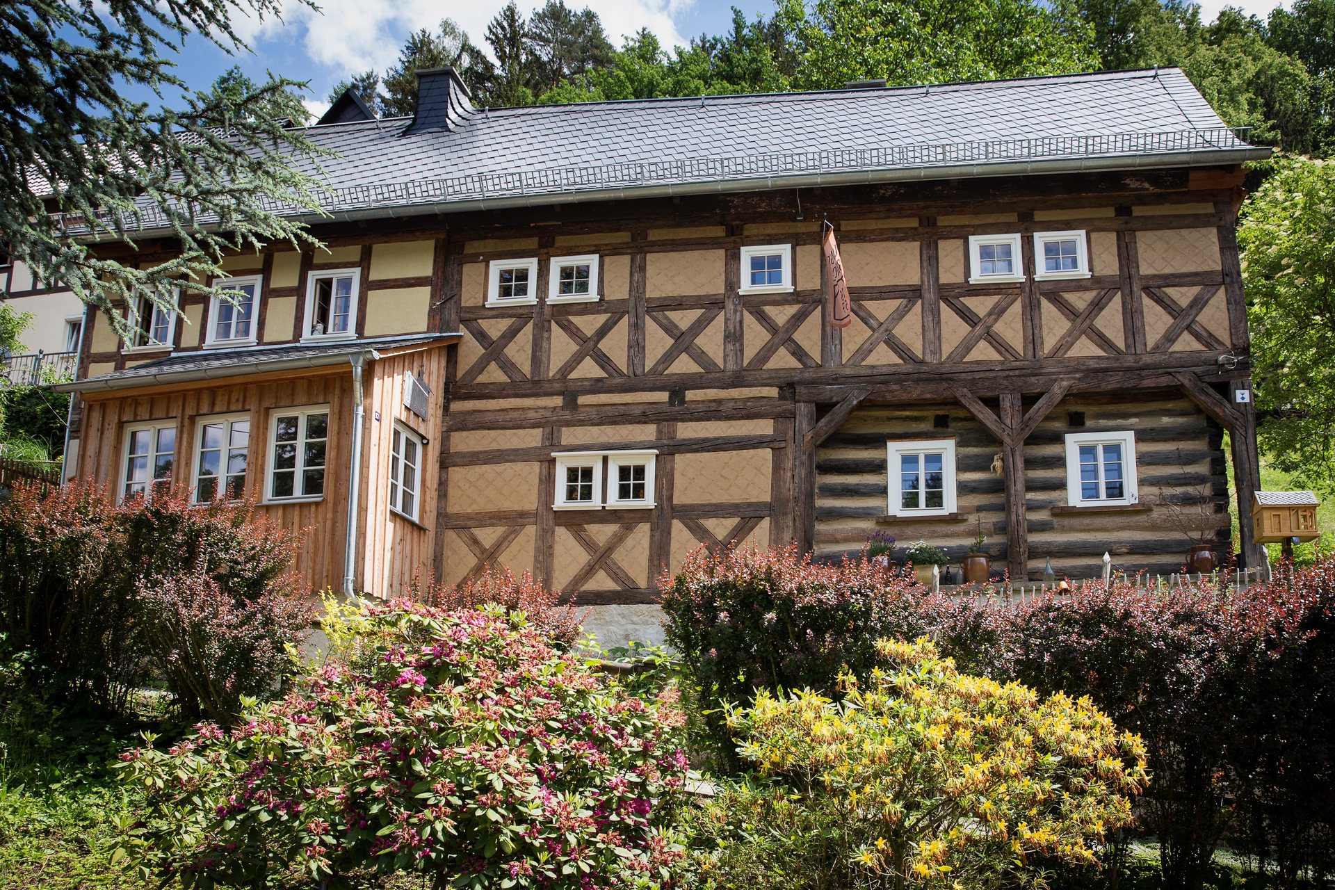 Das Umgebindehaus von 1657 in Krippen